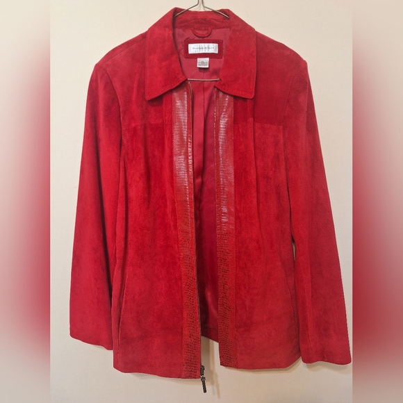 NWOT 100% leather suede jacket - Picture 2 of 5